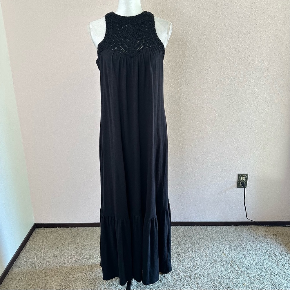 Fat Face Black Maxi Dress, Size 6